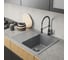 Мойкa MIXLINE ML-GM26 с крылом, темно-серая 309, 580x470x190 мм newх 552078 3