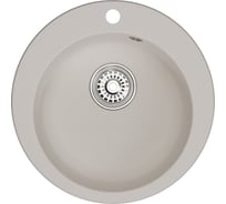 Мойкa MIXLINE ML-GM12 круглая, белая 331, 480 мм, глубина чаши 210 мм newх 551837