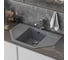 Мойкa MIXLINE ML-GM24 угловая с крылом, темно-серая 309, 790x490x200 мм newх 552053 4