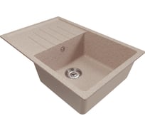 Мойка MIXLINE ml-gm19 с крылом, песочная (302), 750x495x200мм 551980