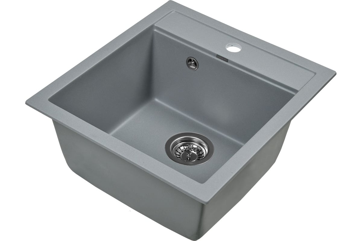 Мойка для кухни из искусственного камня WISENT грэй, 500x450x220 MW450 ...