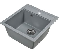Мойка для кухни из искусственного камня WISENT грэй 500x450x220 (беларусь) MW450-29/WGER013