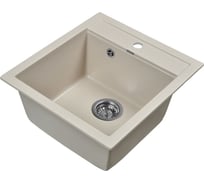 Мойка для кухни из искусственного камня WISENT крем 500x450x220 (беларусь) MW450-30/WGER013