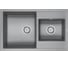 Гранитная мойка Paulmark TANDEM 80/1,5 серый металлик, 820x500 мм PM238250-GRM 1