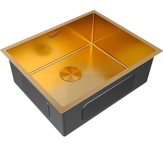 Мойка Paulmark NEXT-540, ,брашированное золото, 540х440мм,1,2 мм PM215444-BG