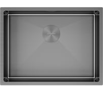 Кухонная мойка Paulmark NEXT 58 UNI, вороненая сталь, 580х440мм, PM215844-GM