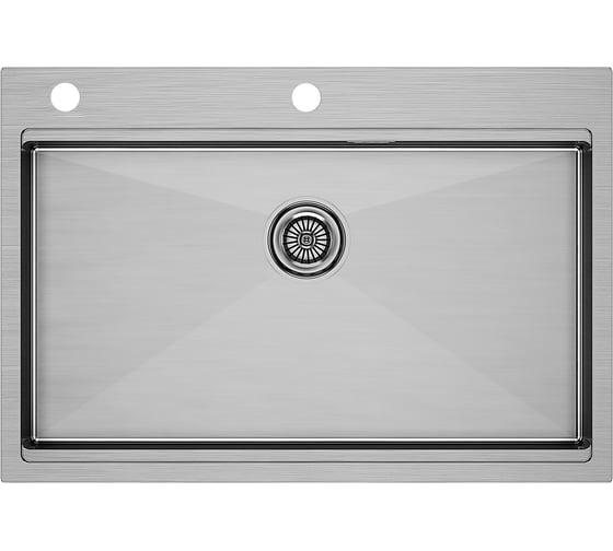 Мойка из нержавеющей стали Paulmark VAST-PRO брашированная нержавеющая сатль, 750x510 мм PM707551-BS