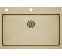 Мойка из нержавеющей стали Paulmark VAST-PRO брашированное золото, 750x510 мм PM707551-BG