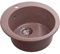 Мойка из камня для кухни DARILINE цвет розовый матовый DLV1-MR