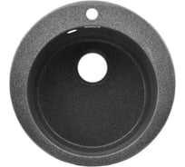 Мойка из камня для кухни DARILINE цвет тёмно-серый глянец DLV1-GDG