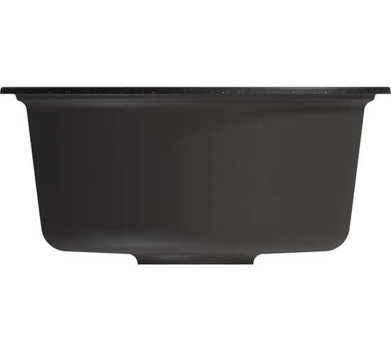 Мойкa MIXLINE ml-gm10 круглая, черная (308), 440 мм, глубина чаши 180 мм new 551809