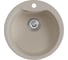 Мойкa MIXLINE ml-gm12 круглая, бежевая (328), 480 мм, глубина чаши 210 мм new 551836 1