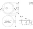 Мойкa MIXLINE ml-gm12 круглая, бежевая (328), 480 мм, глубина чаши 210 мм new 551836 4