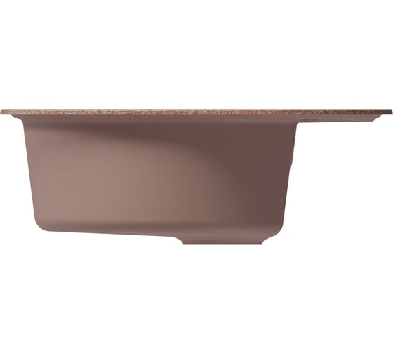 Мойка MIXLINE ml-gm17 овальная с крылом, терракотовая (307), 580x470x180 мм new 551937