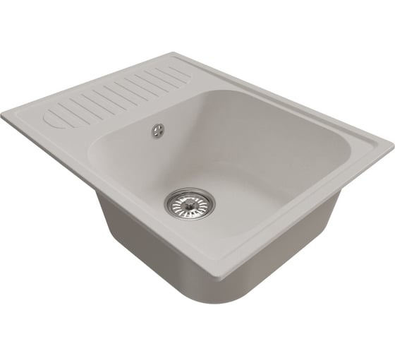 Мойка MIXLINE ml-gm18 с крылом, ультра-белая (341), 640x490x190 мм new 551975