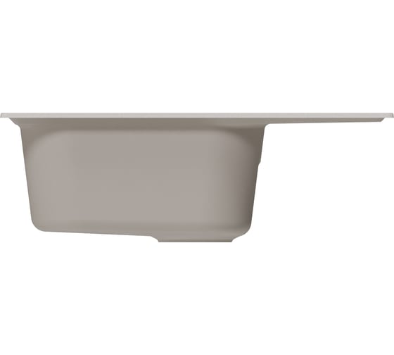 Мойка MIXLINE ml-gm18 с крылом, ультра-белая (341), 640x490x190 мм new 551975
