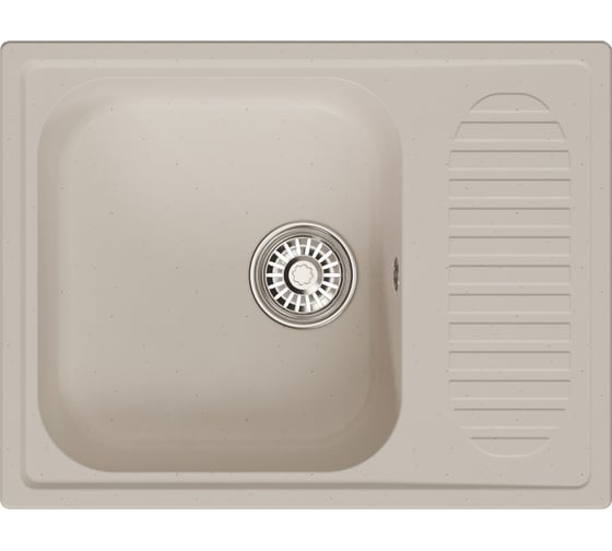Мойка MIXLINE ml-gm18 с крылом, белая (331), 640x490x190 мм new 551974