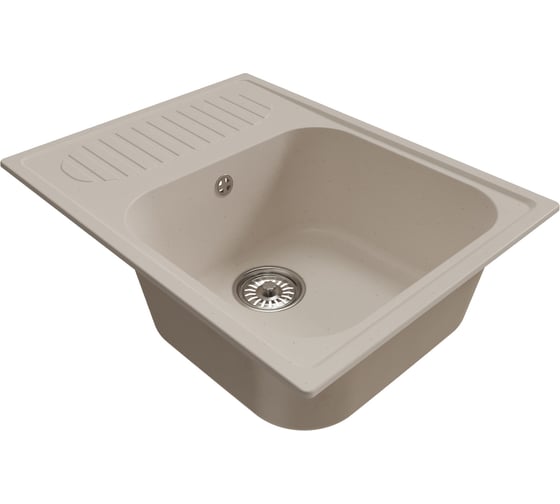 Мойка MIXLINE ml-gm18 с крылом, белая (331), 640x490x190 мм new 551974
