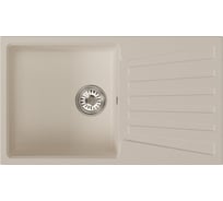 Мойка MIXLINE ml-gm20 с крылом, белая (331), 830x480x190 мм new 552004