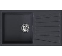 Мойка MIXLINE ml-gm20 с крылом, антрацит (343), 830x480x190 мм new 552007