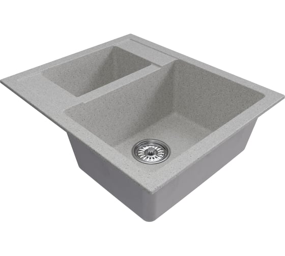 Мойка MIXLINE ml-gm21 двухчашевая, серая (310), 600x500x190 мм new 552014