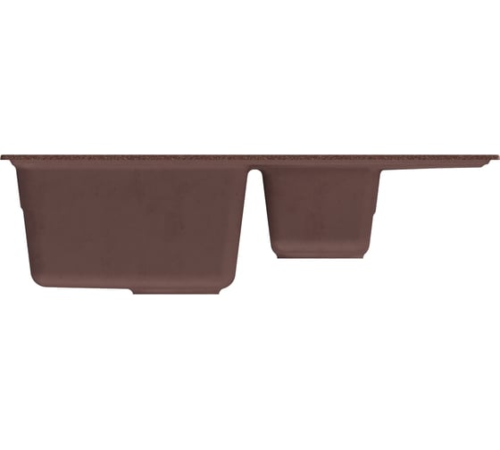 Мойка MIXLINE ml-gm22 двухчашевая с крылом, терракотовая (307), 770x500x195 мм new 552023