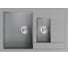 Мойка MIXLINE ml-gm22 двухчашевая с крылом, темно-серая (309), 770x500x195 мм new 552025 1