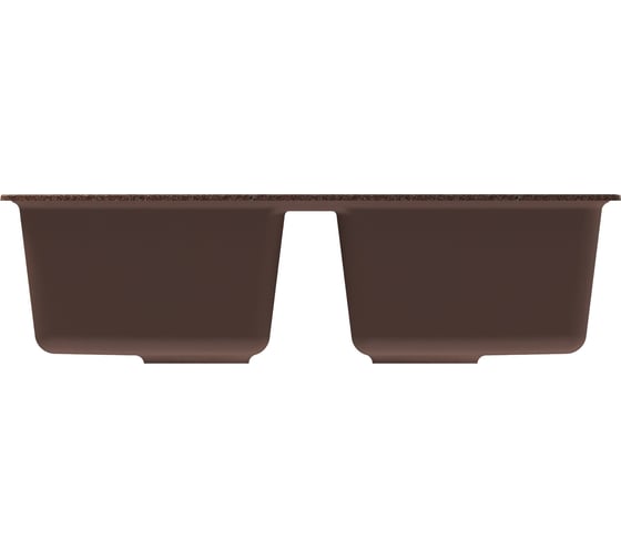 Мойка MIXLINE ml-gm23 двухчашевая, терракотовая (307), 770x500x190 мм new 552036