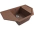 Мойка MIXLINE ml-gm24 угловая, с крылом, терракотовая (307), 790x490x200 мм new 552051 2