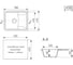 Мойка MIXLINE ml-gm26 с крылом, графит (342), 580x470x190 мм new 552084 4