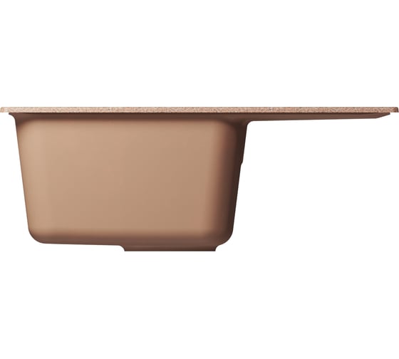 Мойка MIXLINE ml-gm26 с крылом, терракотовая (307), 580x470x190 мм new 552075