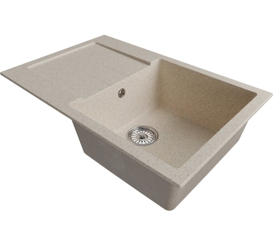 Мойка MIXLINE ml-gm31 с крылом, бежевая (328), 770x500x190 мм new 552192