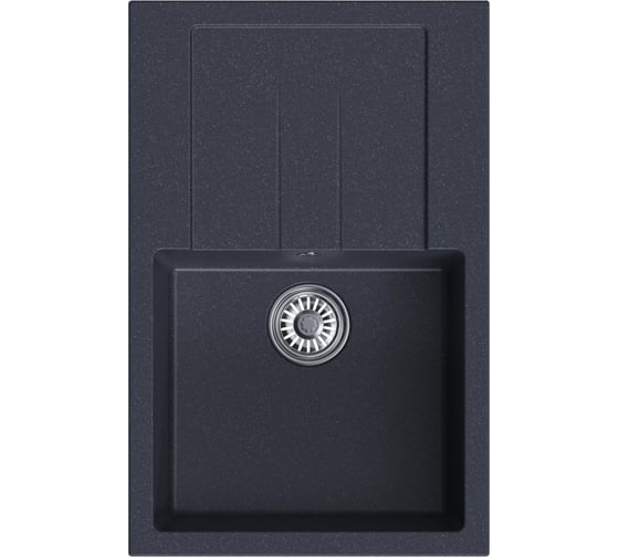 Мойка MIXLINE ml-gm31 с крылом, антрацит (343), 770x500x190 мм new 552196