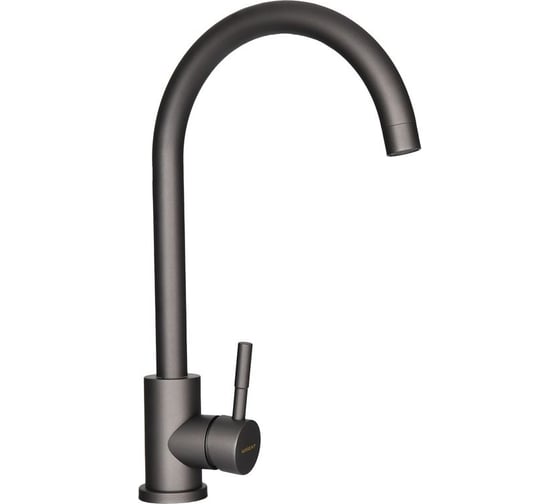 Комплект кухонная мойка из нержавеющей стали WISENT с pvd покрытием wgs35050b (50x50 см) со смесителем и дозатором WGS35050B/WGER019B/W405B/W4998-3-U