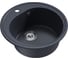 Мойкa MIXLINE ml-gm11 круглая, антрацит (343), 500 мм, глубина чаши 180 мм new 551828 1