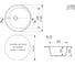 Мойкa MIXLINE ml-gm11 круглая, антрацит (343), 500 мм, глубина чаши 180 мм new 551828 2
