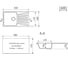 Мойкa MIXLINE ml-gm20 с крылом, терракотовая (307), 830x480x190 мм new 551999 2