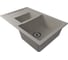 Мойкa MIXLINE ml-gm22 двухчашевая, с крылом, серая (310), 770x500x195 мм new 552027 1