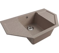 Мойкa MIXLINE ml-gm24 угловая, с крылом, песочная (302), 790x490x200 мм new 552050