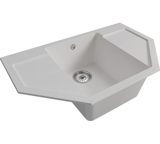 Мойкa MIXLINE ml-gm24 угловая, с крылом, ультра-белая (341), 790x490x200 мм new 552057