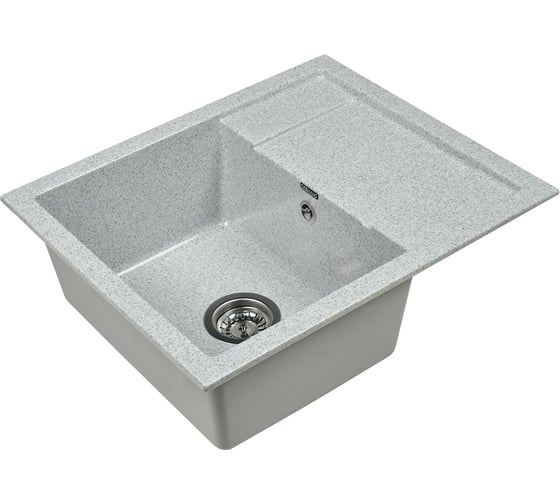 Комплект кухонная мойка GERHANS b19-19 серый (беларусь) со смесителем w4998-3-19 B19-19/311-11-24/W4998-3-19