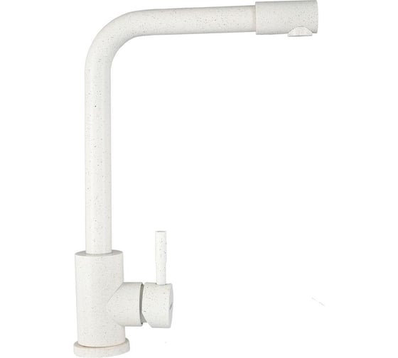 Комплект кухонная мойка GERHANS a45-18 белый (беларусь) со смесителем w4998-7-18 A45-18/311-11-24/W4998-7-18