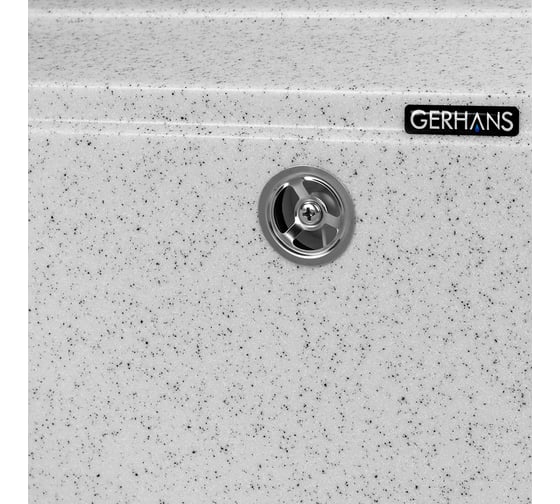 Комплект кухонная мойка GERHANS a12-19 серый (беларусь) со смесителем w4998-4-19 A12-19/311-11-24/W4998-4-19