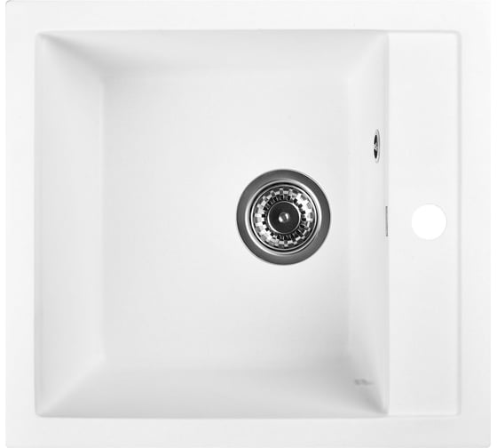 Мойка для кухни из искусственного камня WISENT вайт 500x450x220 (беларусь) MW450-28/WGER013
