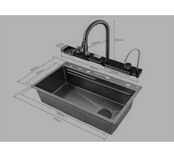 Многофункциональная мойка для кухни Savol s-sc002q 25006