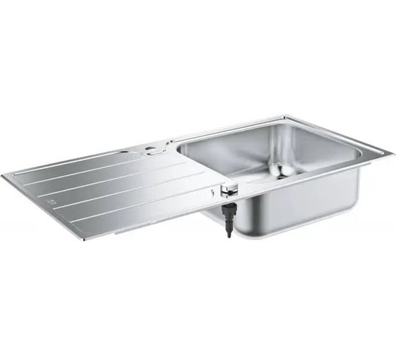 Мойка Grohe из нержавеющей стали с корзинчатым вентилем, оборачиваемая, 1,5 чаши, K500 60 -S 97/50 1.5 31572SD0