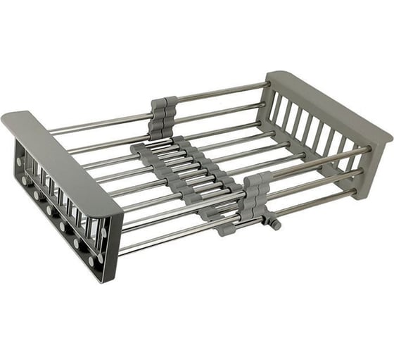 Комплект кухонная мойка из нержавеющей стали WISENT wg 5050 (50x50см) с раздвижным коландером и дозатором WGS35050/WGER013/W405A/W302644