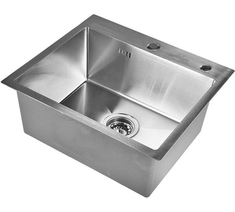 Кухонная мойка из нержавеющей стали WISENT с сифоном 6045 (60x45см) WS36045/WGER013