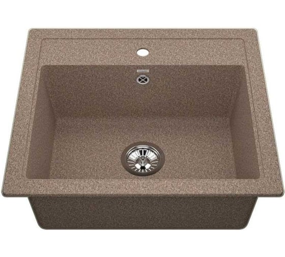 Комбо VIGRO мойка VG204 терракотовый + смеситель MN71304-4 + сифон VG204-M04-4 терракотовый