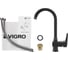 Комбо VIGRO мойка VG202 грей + смеситель VG902 грей + сифон VG202-V2 грей 6